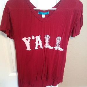 Yall knit tshirt